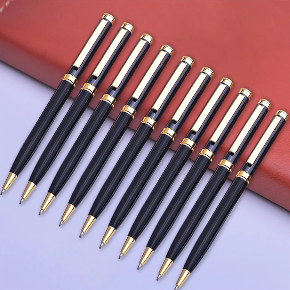 10 pcs/set Custom Personalized Ballpoint Pen Writing Lettering Markers School Supplies Stationery Luxury Office Accessories