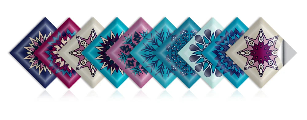 10pcs Retro Pattern Matte Surface Tiles Sticker Transfers Covers for Kitchen Bathroom Tables Floor Hard-wearing Art Wall Decals