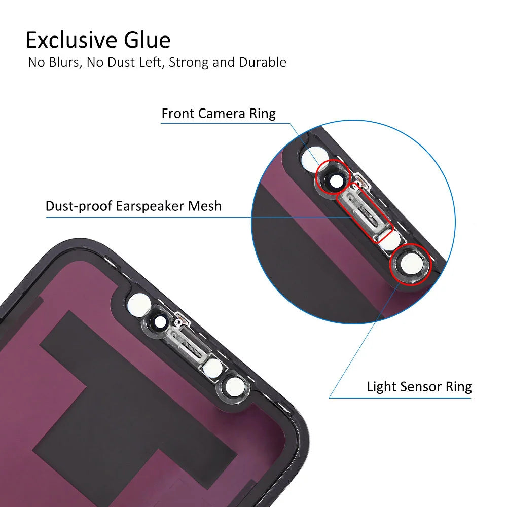 100% Excellent OLED Pantalla for iphone XR LCD Display Touch Screen Digitizer Assembly for iPhone XR LCD Replacement