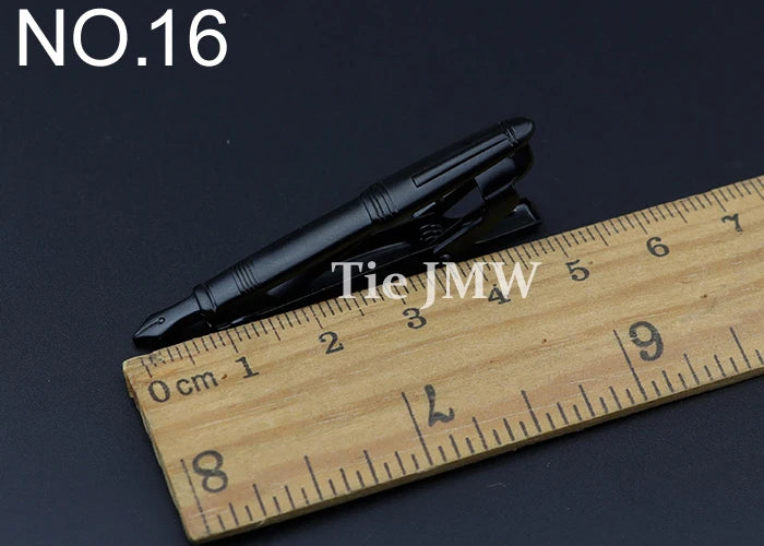 1 Piece Chrome Stainless Glasses Car Airplane Fork Spoon Shape Metal Tie Clip for Men Necktie Clips Pin For Mens Gift