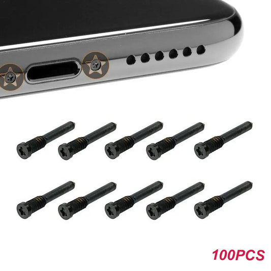 100pcs Bottom Screw Repair for Apple iPhone 15 11 12 13 14 Pro Max Mini X Xr XS 5s 6 6s 7 8 Plus Pentalobe Screw Replacement