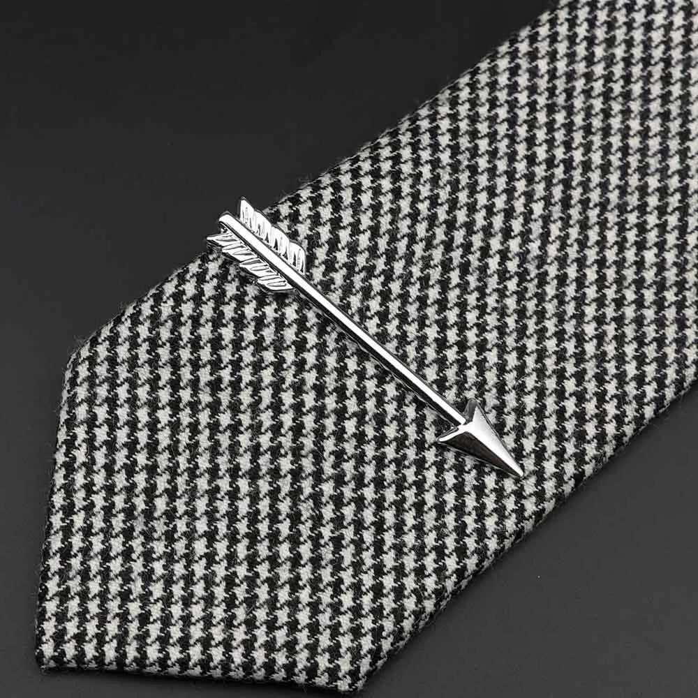 1 Piece Chrome Stainless Glasses Car Airplane Fork Spoon Shape Metal Tie Clip for Men Necktie Clips Pin For Mens Gift