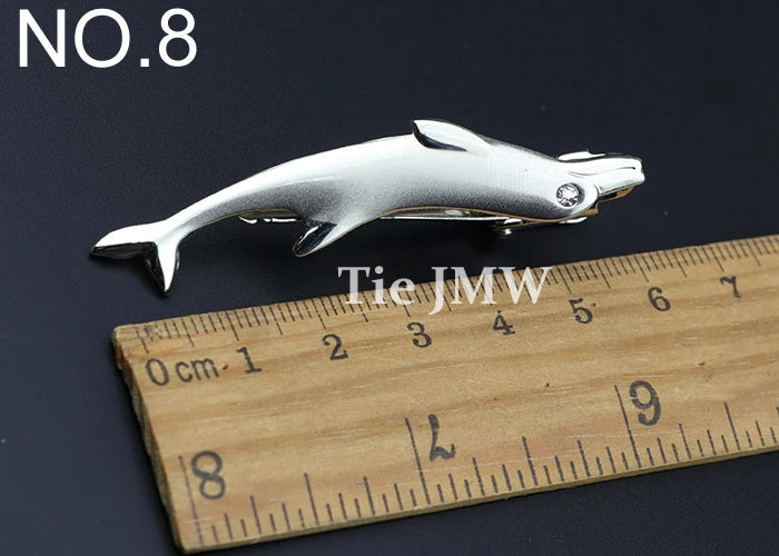 1 Piece Chrome Stainless Glasses Car Airplane Fork Spoon Shape Metal Tie Clip for Men Necktie Clips Pin For Mens Gift