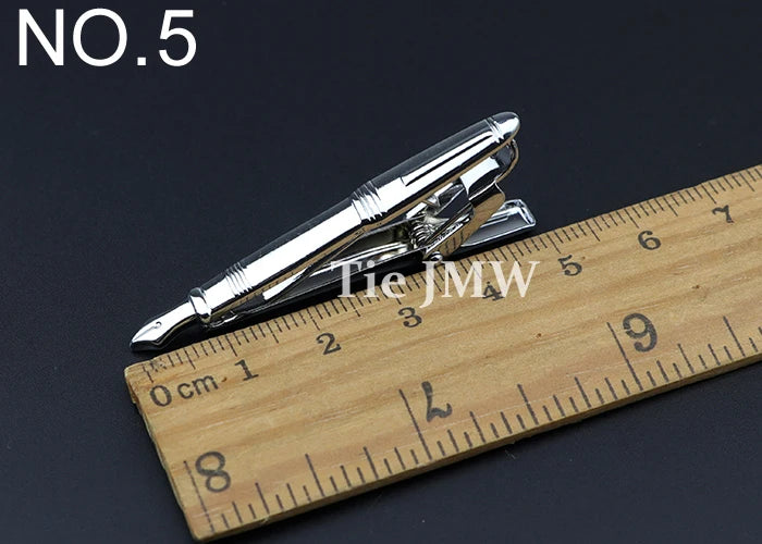 1 Piece Chrome Stainless Glasses Car Airplane Fork Spoon Shape Metal Tie Clip for Men Necktie Clips Pin For Mens Gift