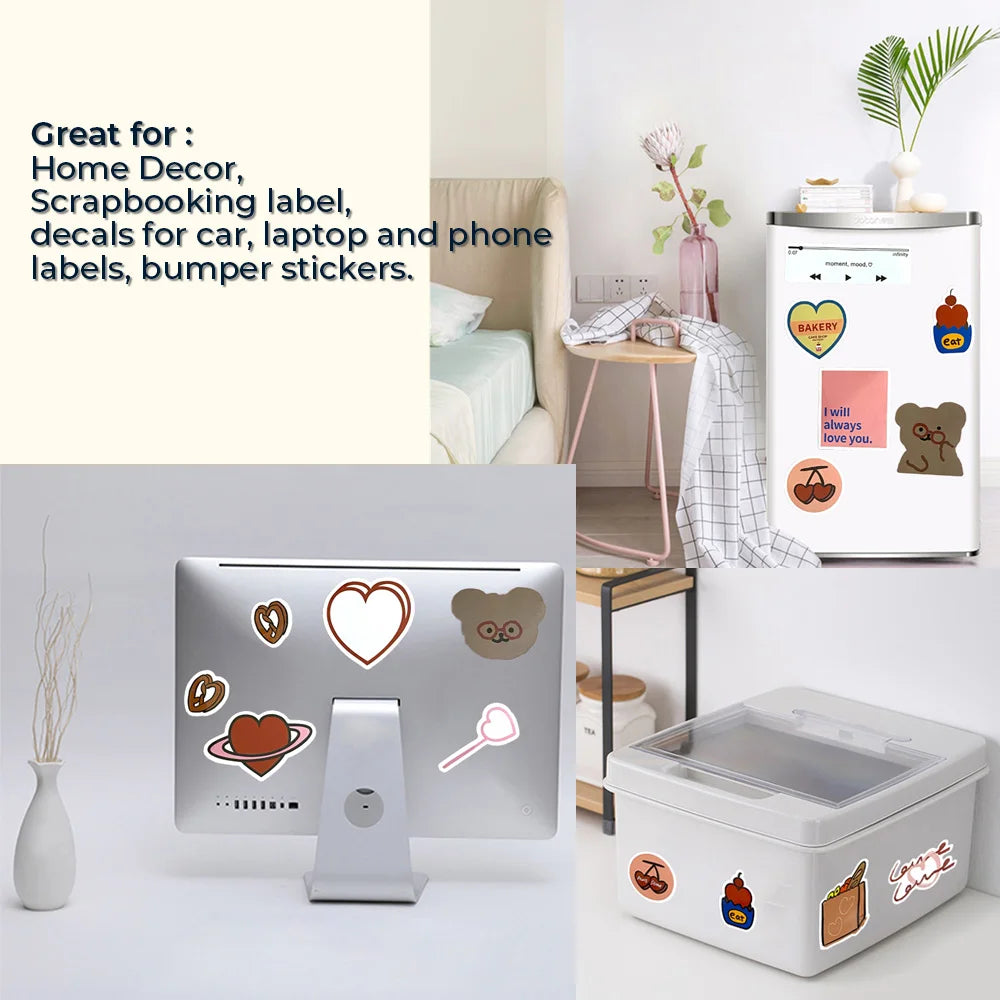 10 Sheets Printable Vinyl Sticker Paper A4 Glossy self-adhesive Copy Paper InkJet Printer Paper for Inkjet printer DIY Crafts