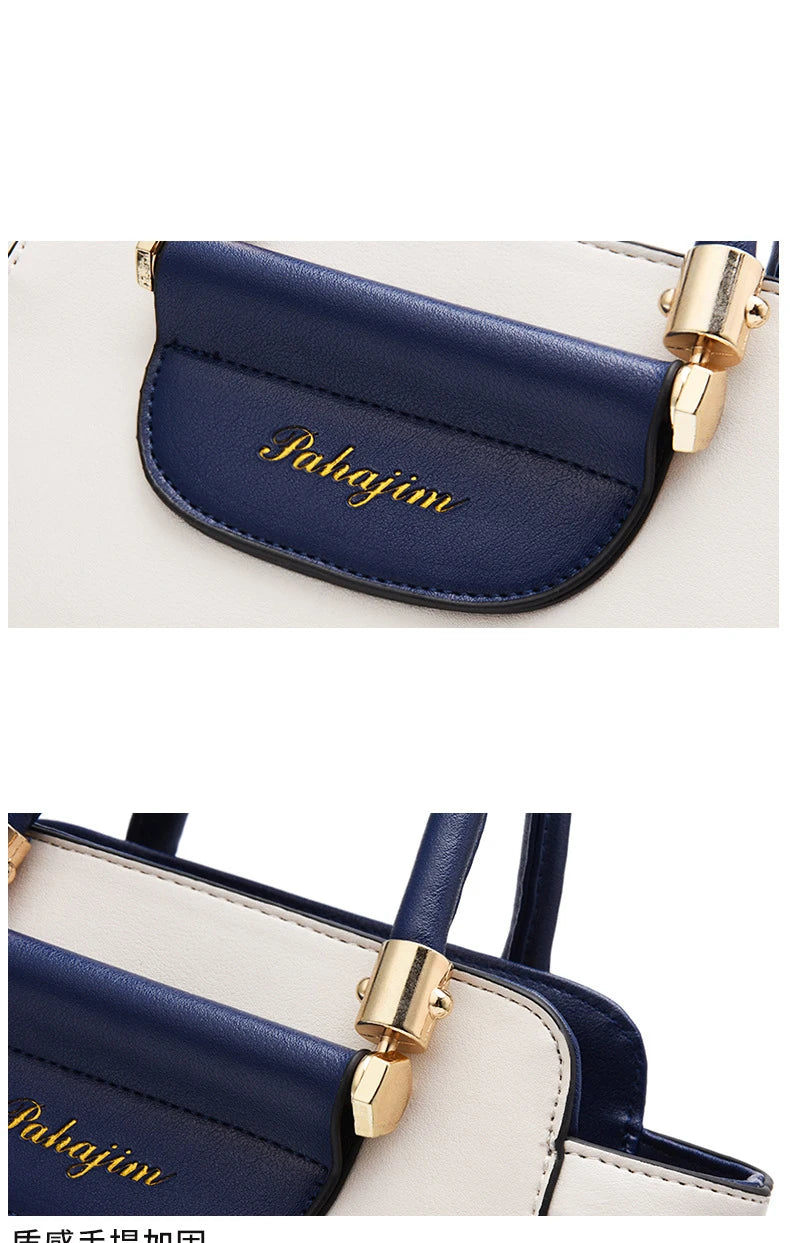 Women's bag 2025 new fashion women's bags hit color hand-held  bag Europeand the United States all-match shoulder messenger bag