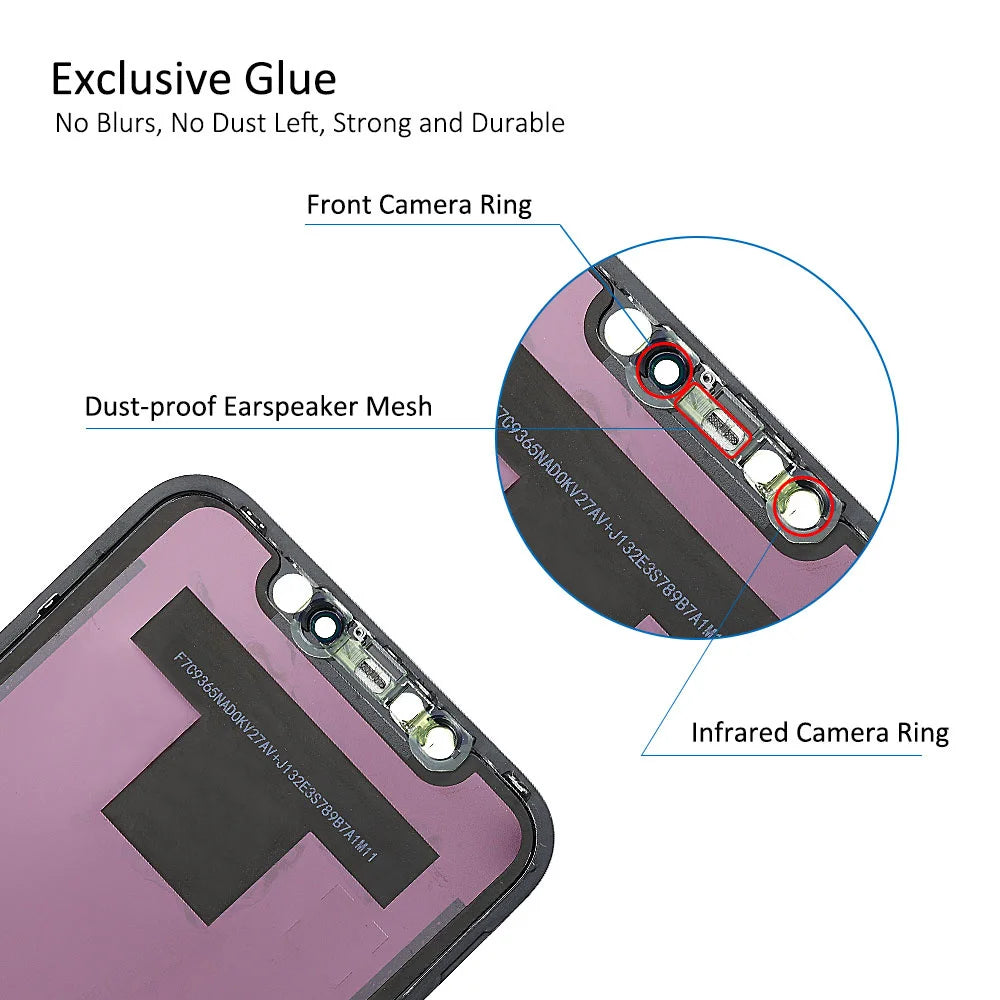 100% Excellent OLED Pantalla for iphone XR LCD Display Touch Screen Digitizer Assembly for iPhone XR LCD Replacement