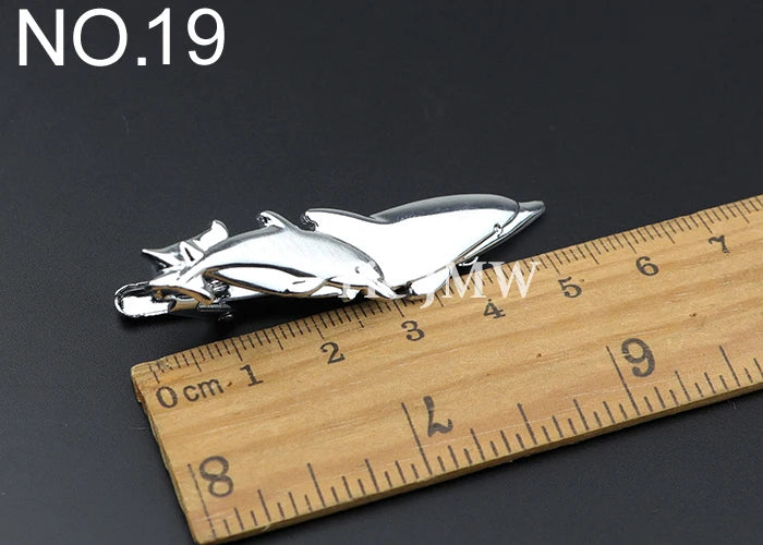 1 Piece Chrome Stainless Glasses Car Airplane Fork Spoon Shape Metal Tie Clip for Men Necktie Clips Pin For Mens Gift