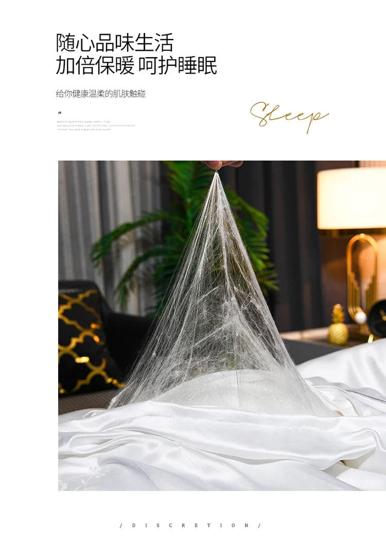 100% mulberry silk Handmade real silk quilt winter warm comforter spring autumn blanket thicken home hotel single double quilt