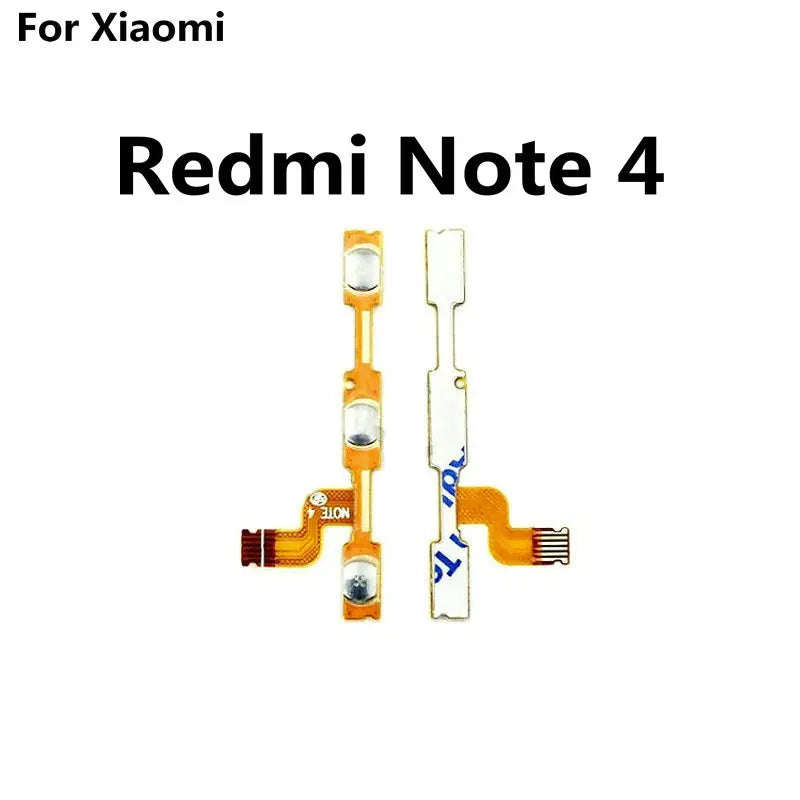 100% New Original Power on/off & Volume up/down Buttons Flex cable For Xiaomi RedMi Note 4 4X pro Cell phone - in stock