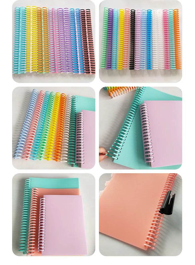 19mm 30 Ring A4 Binders Plastic B5 Binding Buckle Ring Notebook Clip Detachable Plastic Loose-leaf Binder Rings Notebook Binding