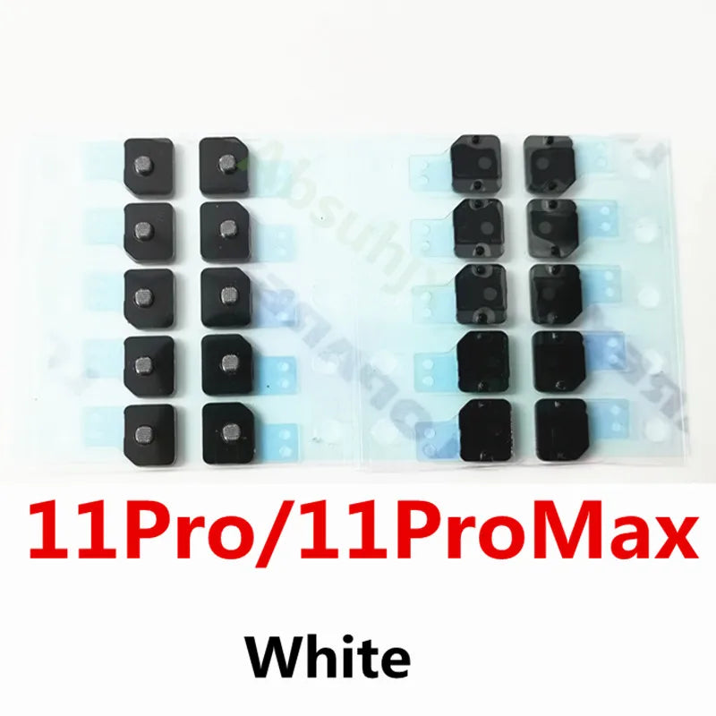 10pcs Flash Dust Net For iPhone 14 13 12 11 Pro Max Anti Mesh Rear Cover Camera Flash Light Microphone Phone Replace Parts