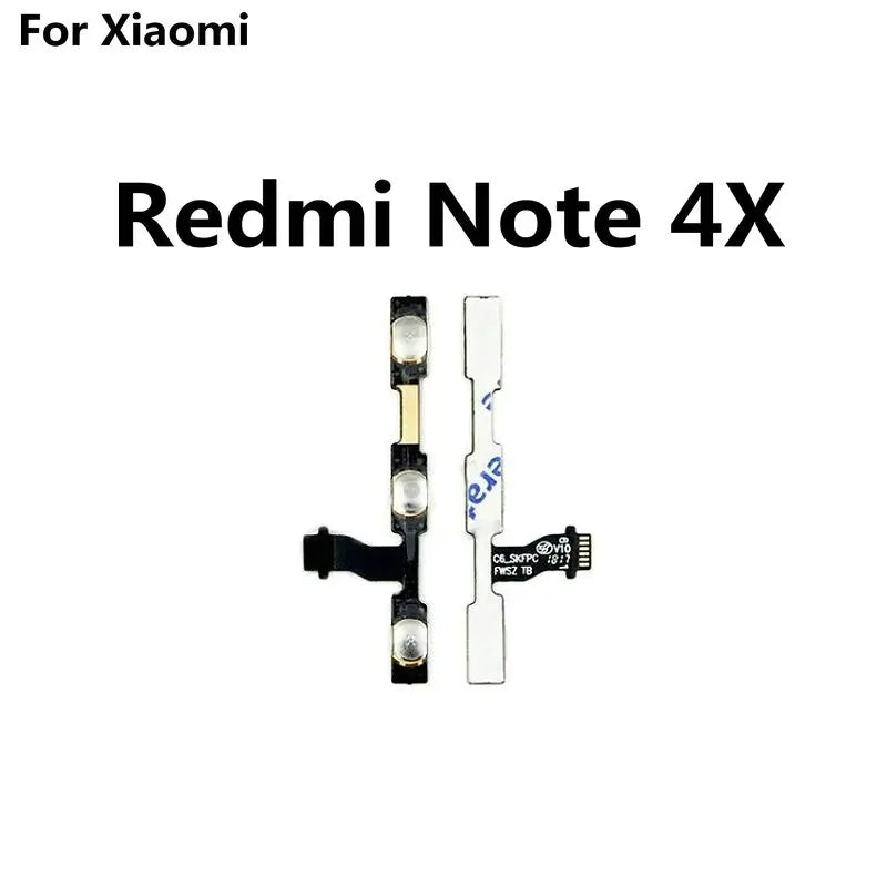 100% New Original Power on/off & Volume up/down Buttons Flex cable For Xiaomi RedMi Note 4 4X pro Cell phone - in stock