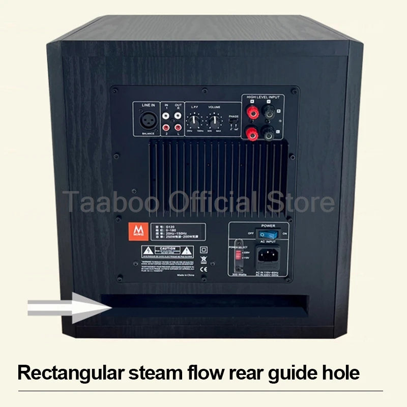 12/10 Inch Active Subwoofer Speaker High Power HiFi Fever Wooden Subwoofer Home Theater Audio Sound Box For AMP/PC/TV/DVD/CD