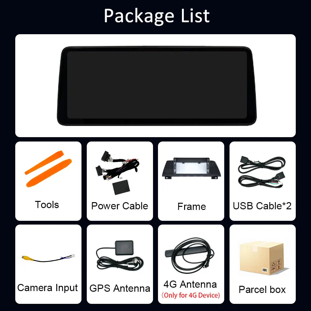 12.3 inch Android 14 GPS DSP BT Carplay Car Radio Multimedia Player for BMW 7 Series 2010 - 2015 CIC NBT System Auto Accessories