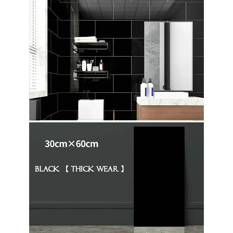 10PCS Marble Imitation Ceramic Tile Wall Sticker PVC Waterproof Oil-proof Moisture-proof Wallpaper Bathroom Kitchen Decoration