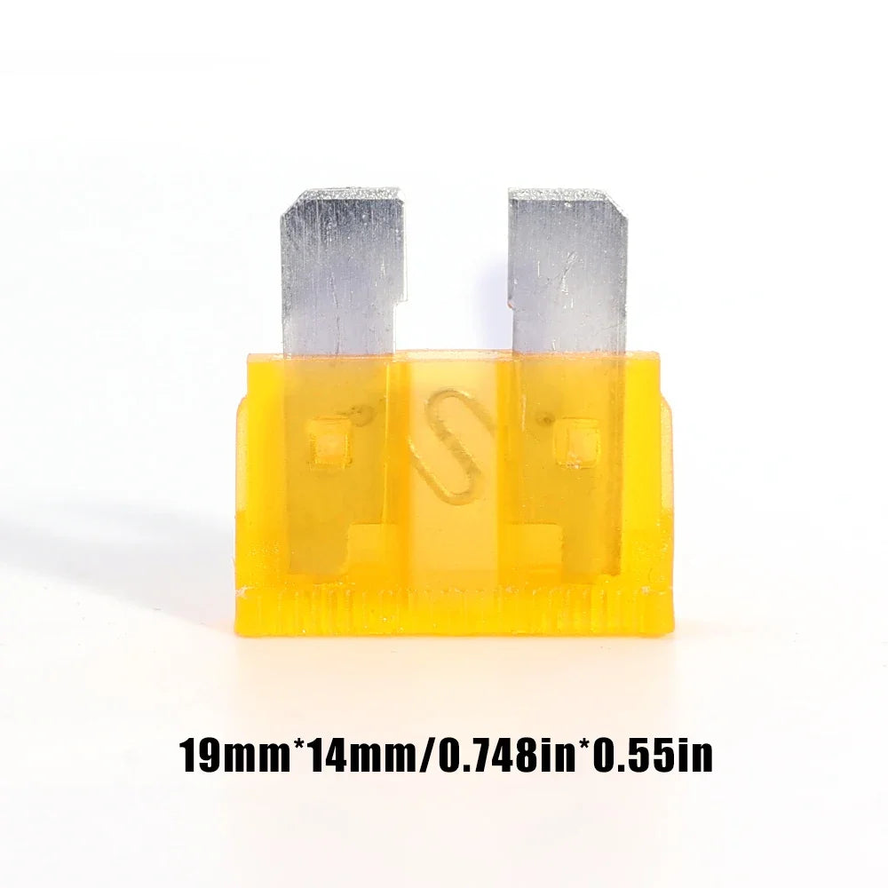 100/50pcs Medium Car Fuse Blade 2-35A Middle Size Fuse Insert Set with Box Fuse Blow Detection Tool Auto Circuit Repair Tools