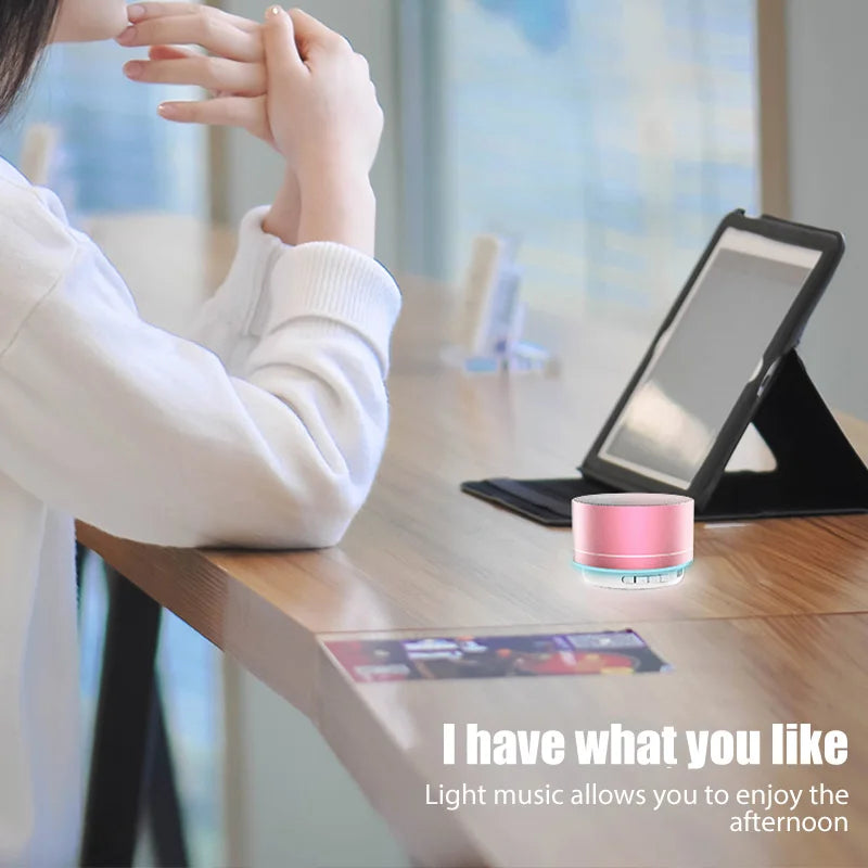 # A10 Wireless Bluetooth Speaker Small Steel Cannon Subwoofer Portable Mini Gift Card Bluetooth SpeakerColor