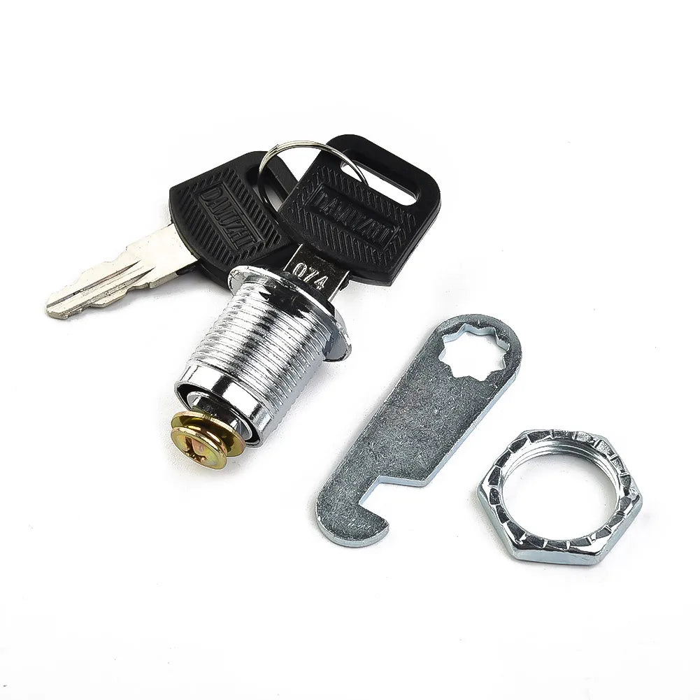 16/20/25/30mm Cam Lock Door Barrel Drawer Cabinet Mail Box Locker Cupboard + 2 Keys Cabinet Office Desk Letter Box Cam Locks