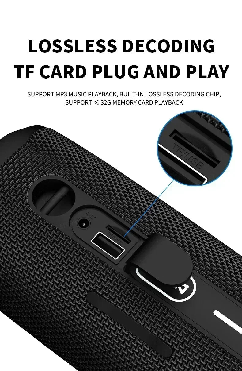 XIKCU Flip6 Bluetooth Audio Multi-FunctionTWS Audio Caixa De Som Outdoor Portable Subwoofer Wireless Home Theater Dual Speaker