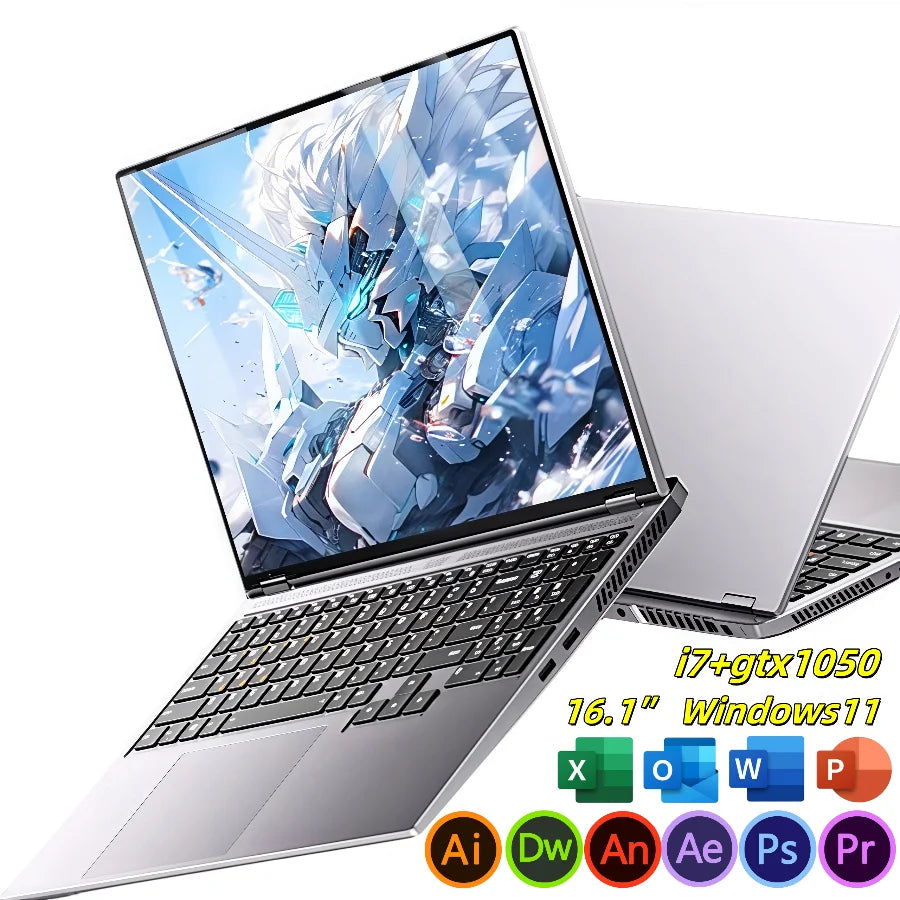 16.1" intel core i7-8750H gtx1050 gaming laptops portable notebook computer pc 32GB DDR4 1TB windows 11 Backlit Keyboard special