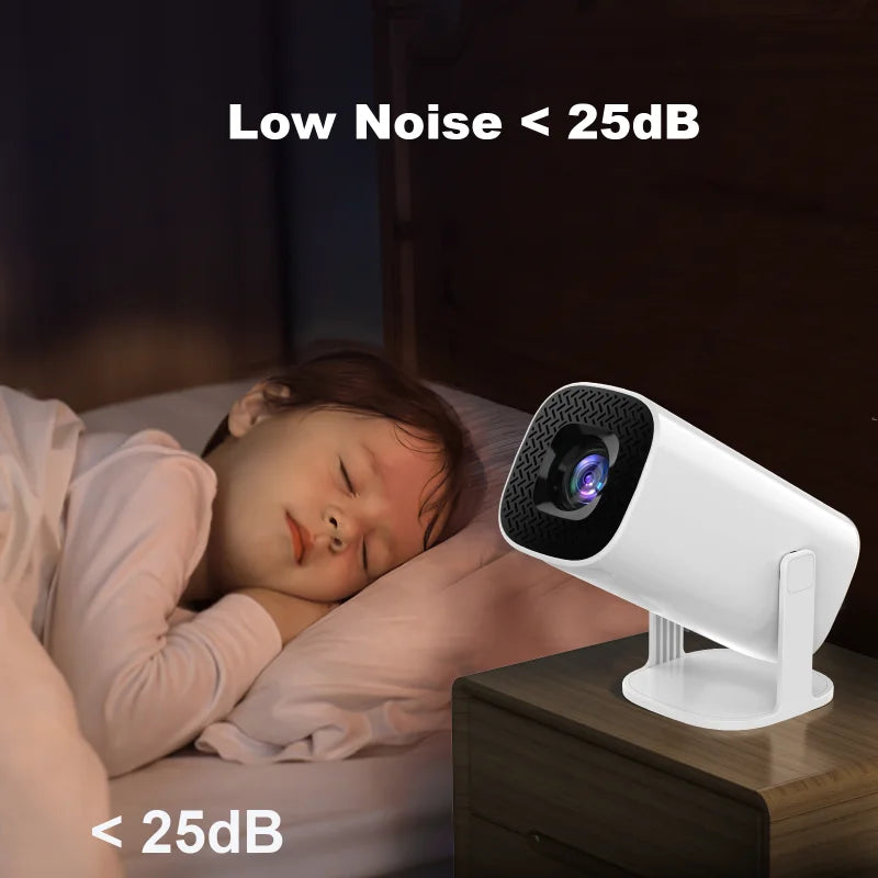 XIAOQIAODZ 4K Mini Portable Projector P30 Game Home Theater LED 8K 1080P Android Smart Video Pocket Wifi BT Cinema HD