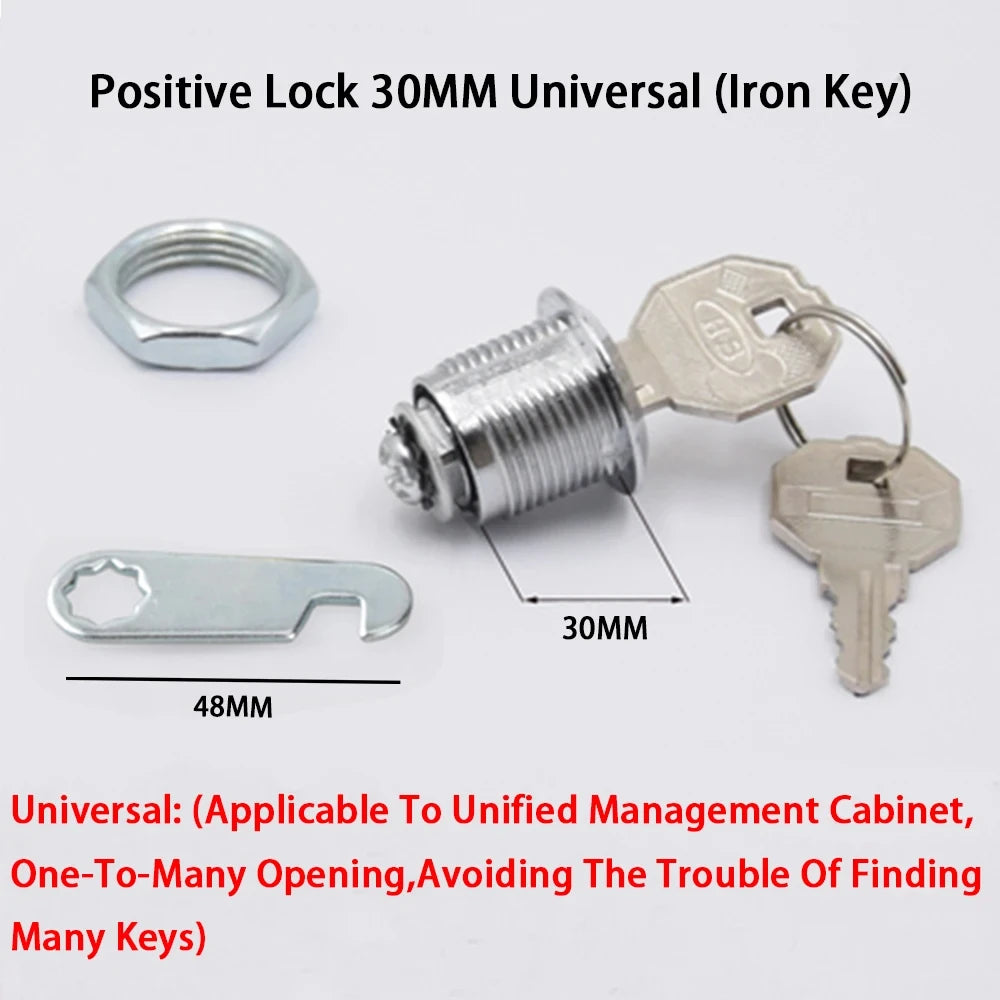 16/20/25/30mm Cam Lock Door Barrel Drawer Cabinet Mail Box Locker Cupboard + 2 Keys Cabinet Office Desk Letter Box Cam Locks