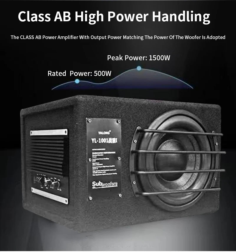 10/12 Inch 300/330W Dual Magnetic Dual Coil Passive Speaker Super Subwoofer Car Audio Fever DIY High Power Car Speaker