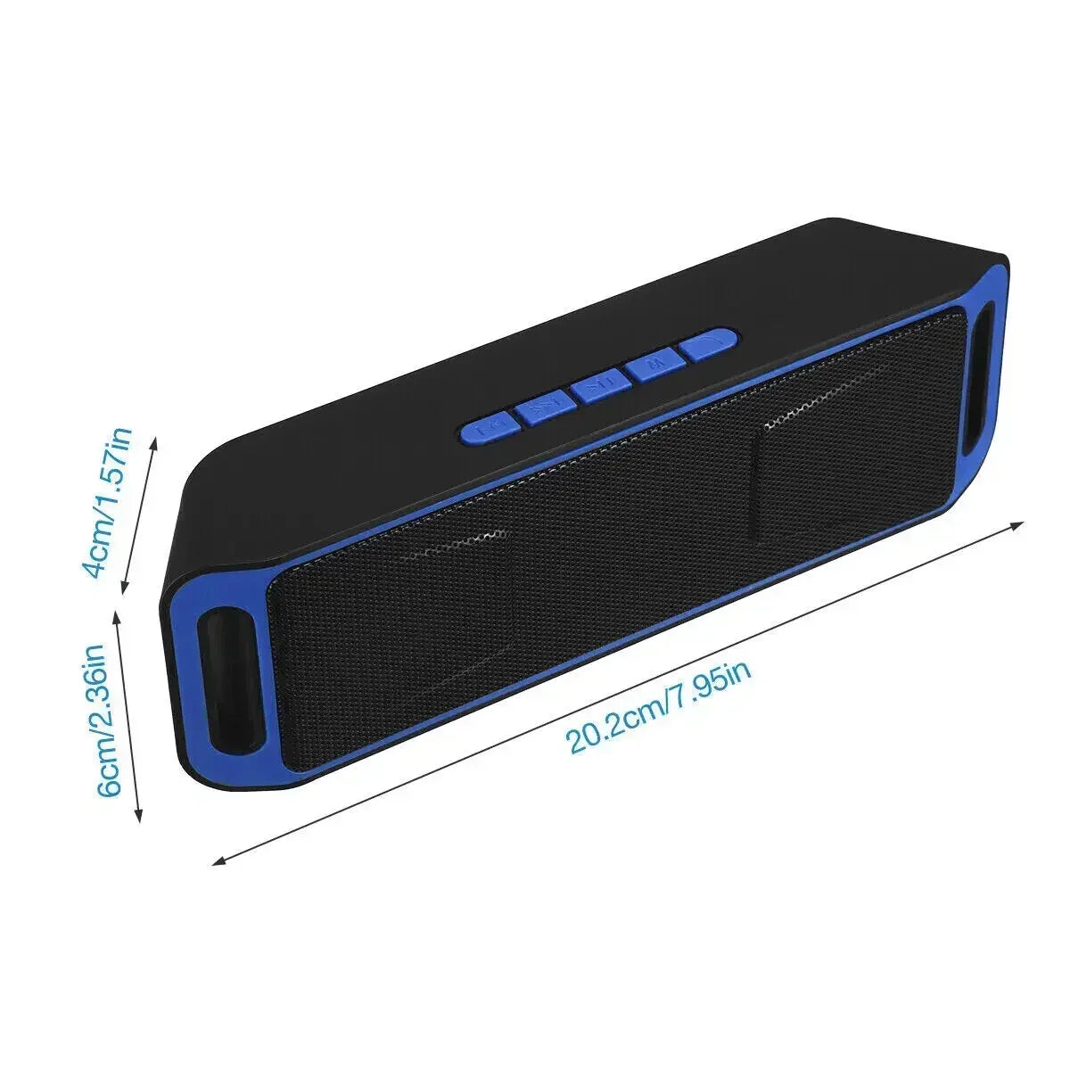 XIKCU Portable Bluetooth Speaker Wireless Mini Speaker Amplifier Stereo Subwoofer Speaker TF/FM Radio USB Built-in Mic Dual Bass
