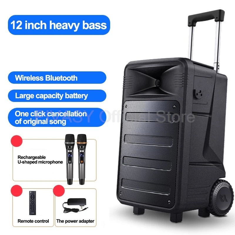 1600W High Power Audience Speaker 12 Inch Wireless Bluetooth Sound Audio Surround Subwoofer for DJ Stage Dancing Party Karaoke