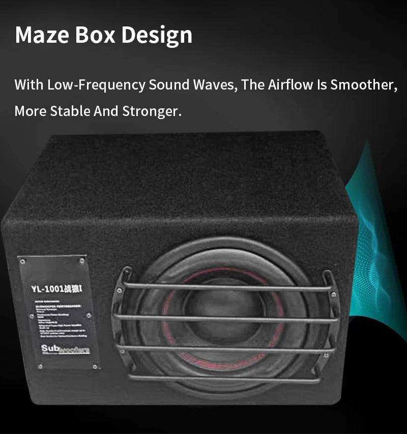10/12 Inch 300/330W Dual Magnetic Dual Coil Passive Speaker Super Subwoofer Car Audio Fever DIY High Power Car Speaker