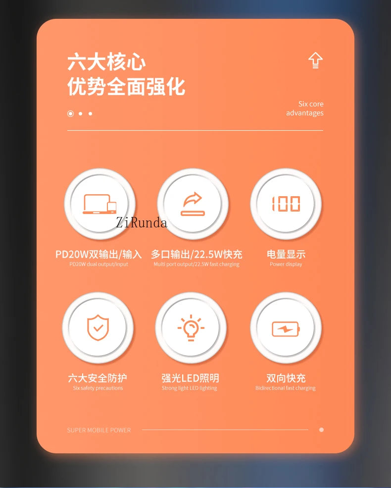 *200,000 mAh outdoor high power mobile power supply 9V mobile phone tablet fast charging large capacity power bank 220V