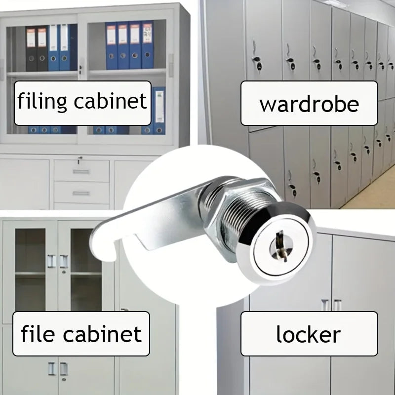 16/20/25/30/38mm Cam Lock High Quality Mail Box File Cabinet Desk Drawer Lock with 2 Keys DIY Cabinet Tools