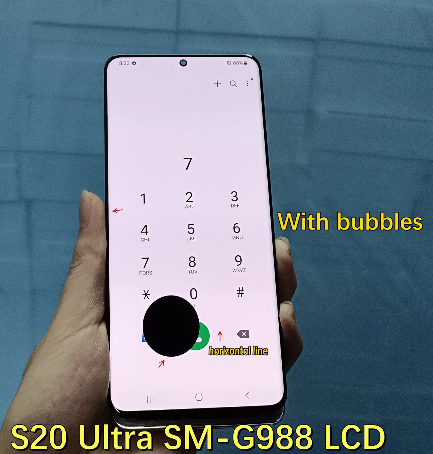 100% Work For Samsung Galaxy S20 Ultra G988 G988F LCD Display Touch Screen Digitizer Assembly For Samsung S20Ultra LCD With Line