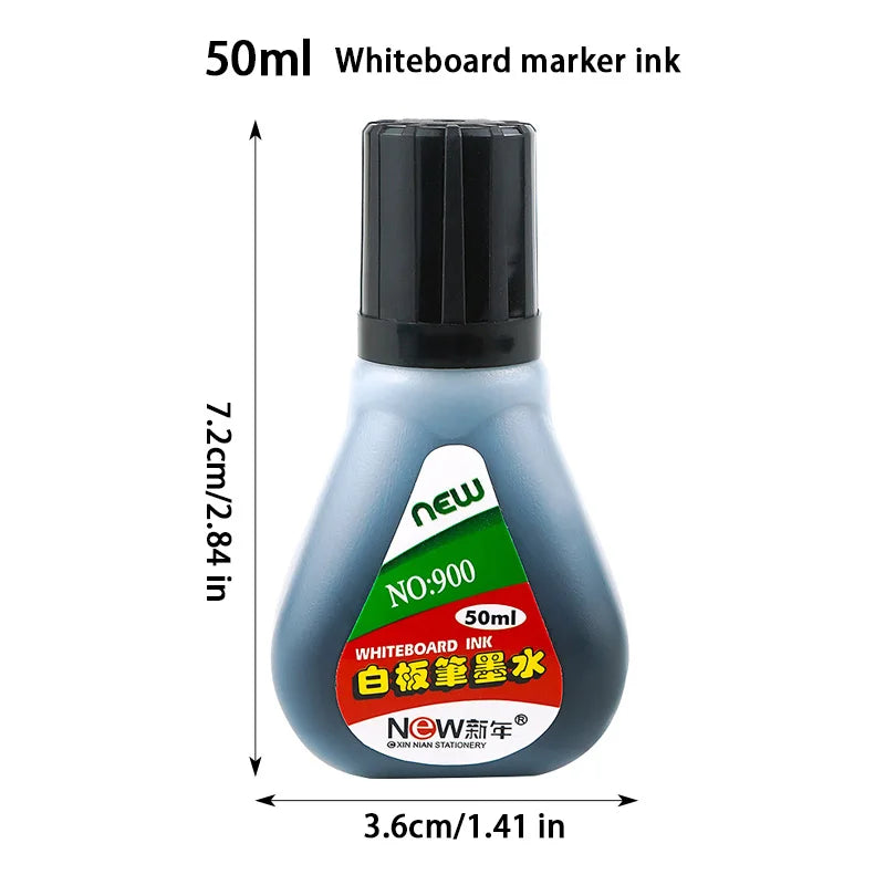 10pcs Whiteboard Marker Set,2.0mm Nib,Black Blue Red High-Volume Ink,Office Teaching Pen,Clear Handwriting & Easy Erasure L-528