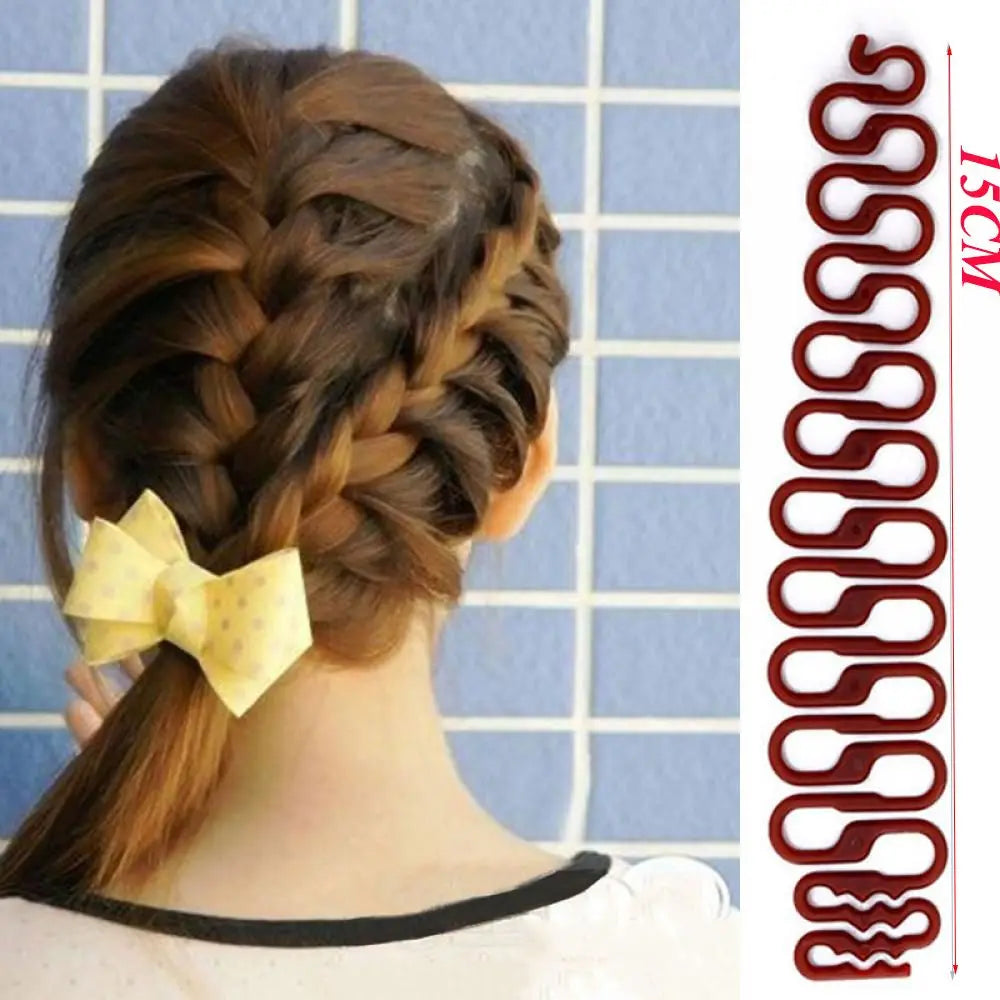 Women Wave Braid Clip Fashion Fishbone Hair Braid Hair Weave Artifact Hair Braider Hair Styling Tool Twist Braid Tool Braiders