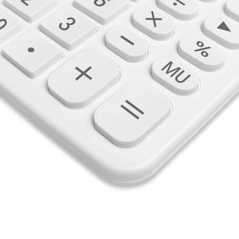 12-Digit Large LCD Display Calculator Standard Function Calculator with Solar & Battery Dual Power for Home Basic Desktop Office