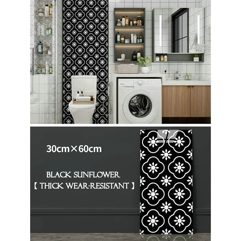 10PCS Marble Imitation Ceramic Tile Wall Sticker PVC Waterproof Oil-proof Moisture-proof Wallpaper Bathroom Kitchen Decoration