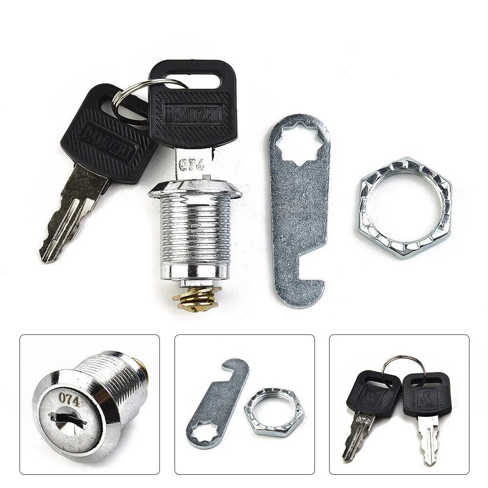 16/20/25/30mm Cam Lock Door Barrel Drawer Cabinet Mail Box Locker Cupboard + 2 Keys Cabinet Office Desk Letter Box Cam Locks