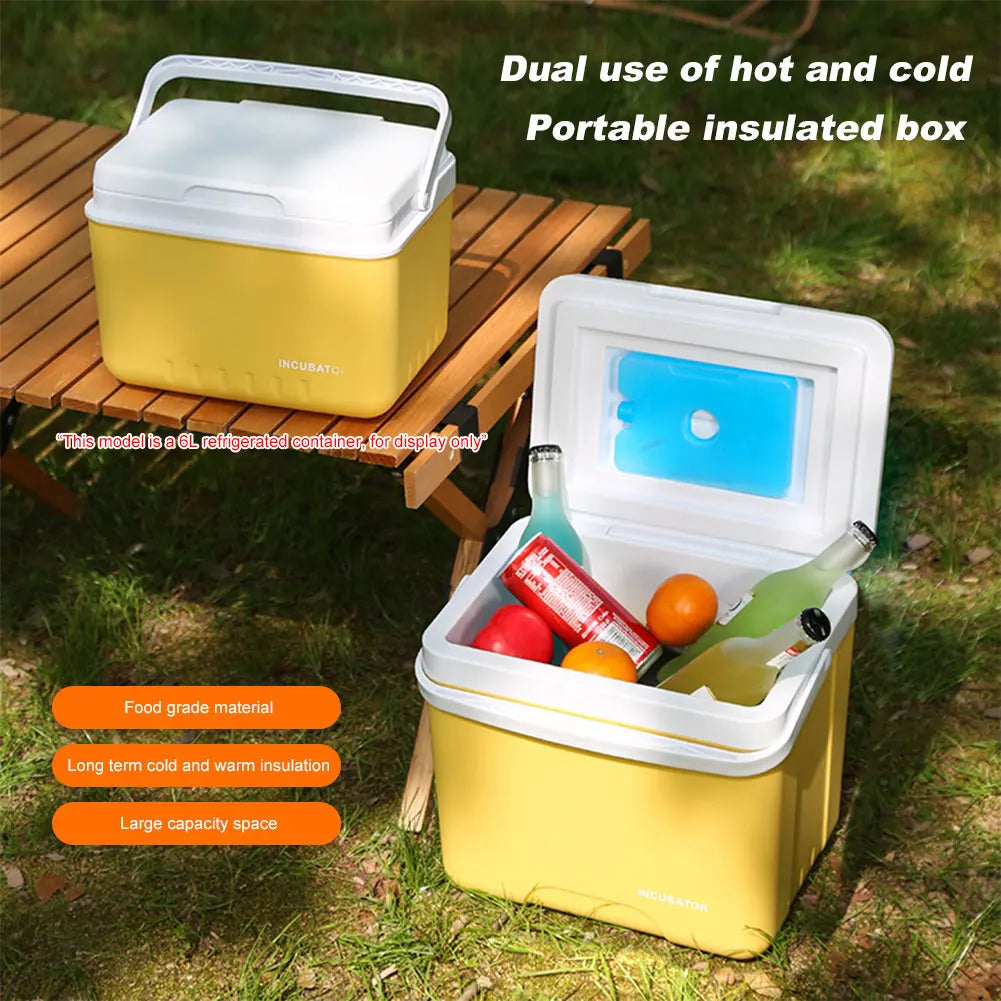 15L Camping Cooler Box Insulated Ice Chest Portable Ice Bucket for Camping Picnic Beach Drink Beverage Fishing