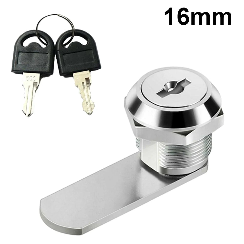 16/20/25/30mm Cam Lock Door Cabinet Mailbox Security Lock Drawer Cupboard Locker With 2 Keys Furniture Hardware