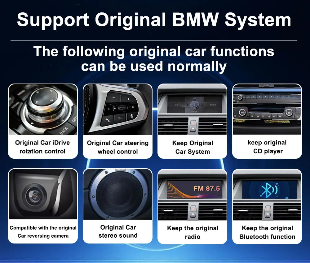 12.3 inch Android 14 GPS DSP BT Carplay Car Radio Multimedia Player for BMW 7 Series 2010 - 2015 CIC NBT System Auto Accessories