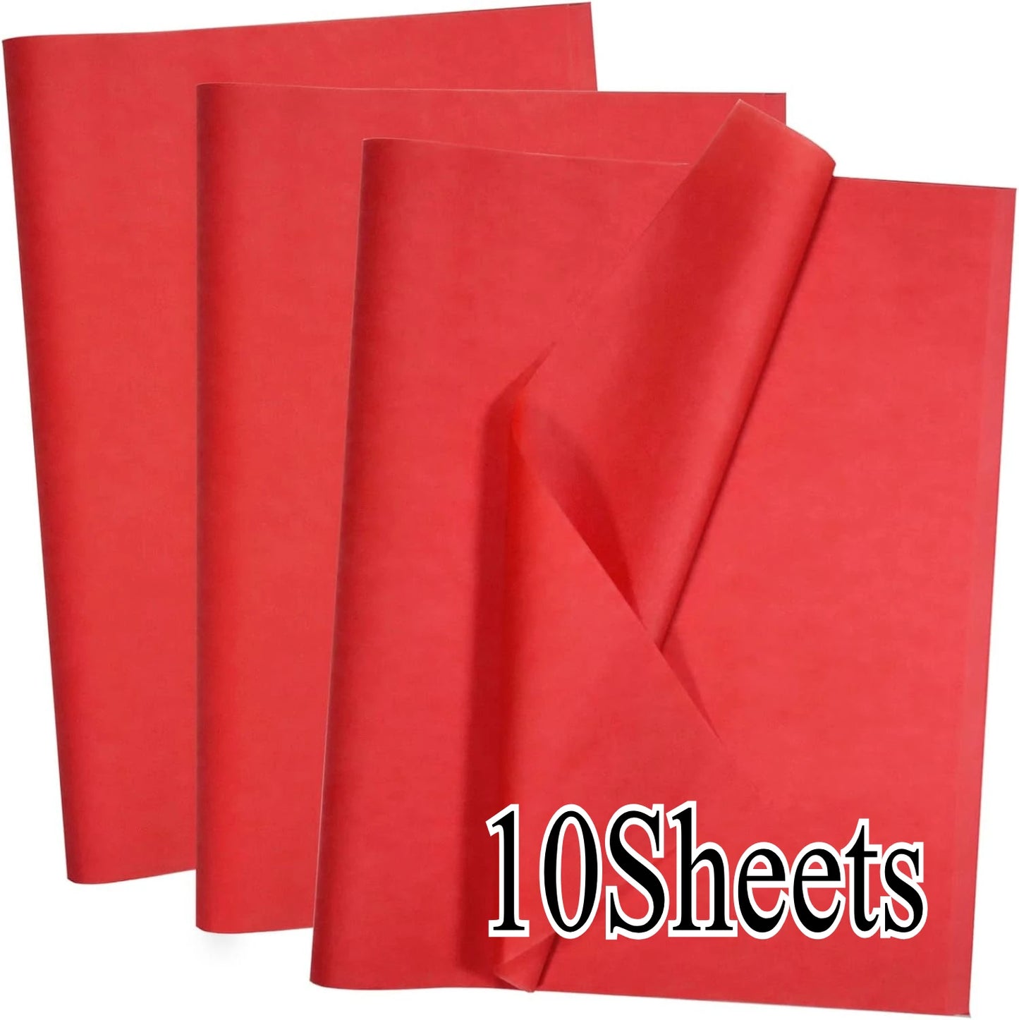 10-100 Sheets Red Tissue Paper 50x66cm Red Wrapping Paper Bulk for Weddings Birthday DIY Project Wrapping Crafts