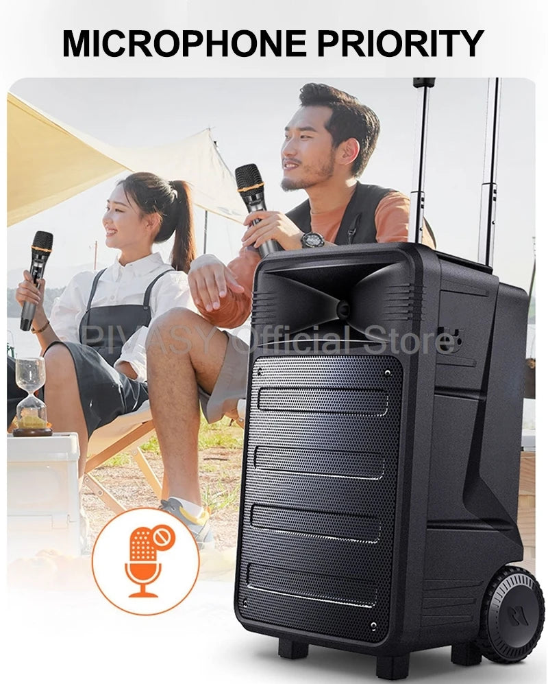 1600W High Power Audience Speaker 12 Inch Wireless Bluetooth Sound Audio Surround Subwoofer for DJ Stage Dancing Party Karaoke