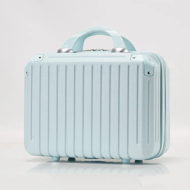 16 Inch Large Capacity Portable Lightweight Luggage Case Female Zipper Lock Cosmetics Storage Bag Small Boarding Mini Suitcase