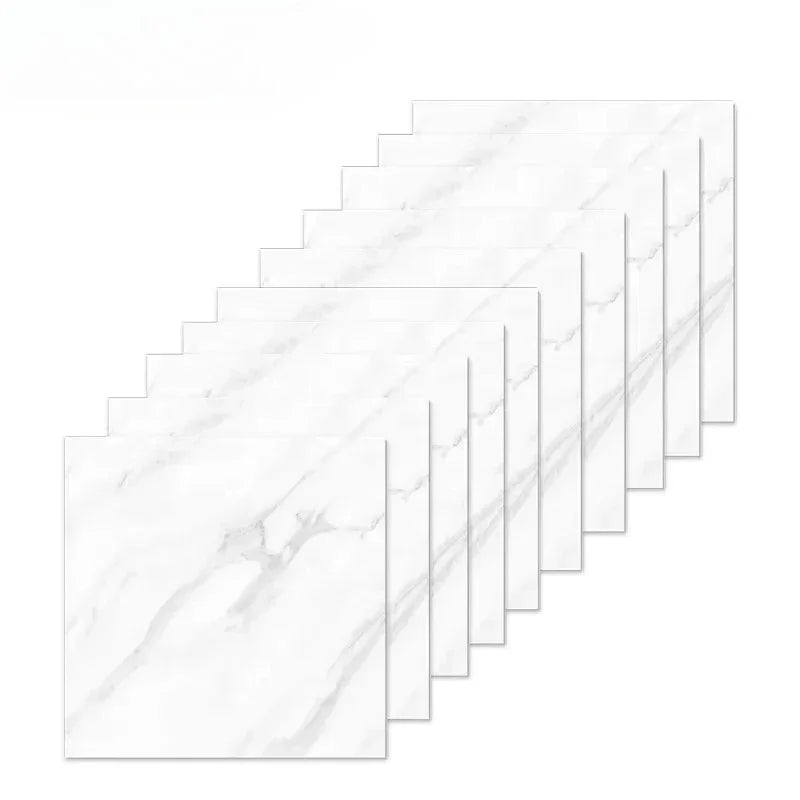 10-40PCS Imitation Marble 3D Ceramic Tile Wall Renovation Decoration Sticker Waterproof Self-adhesive Home Floor Sticker