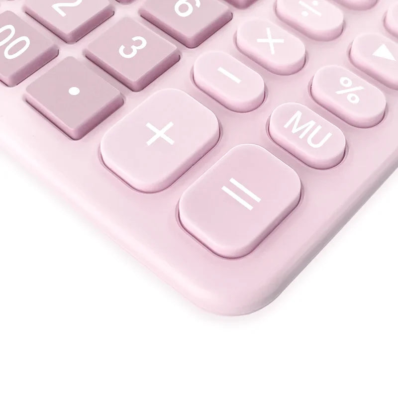 12-Digit Large LCD Display Calculator Standard Function Calculator with Solar & Battery Dual Power for Home Basic Desktop Office