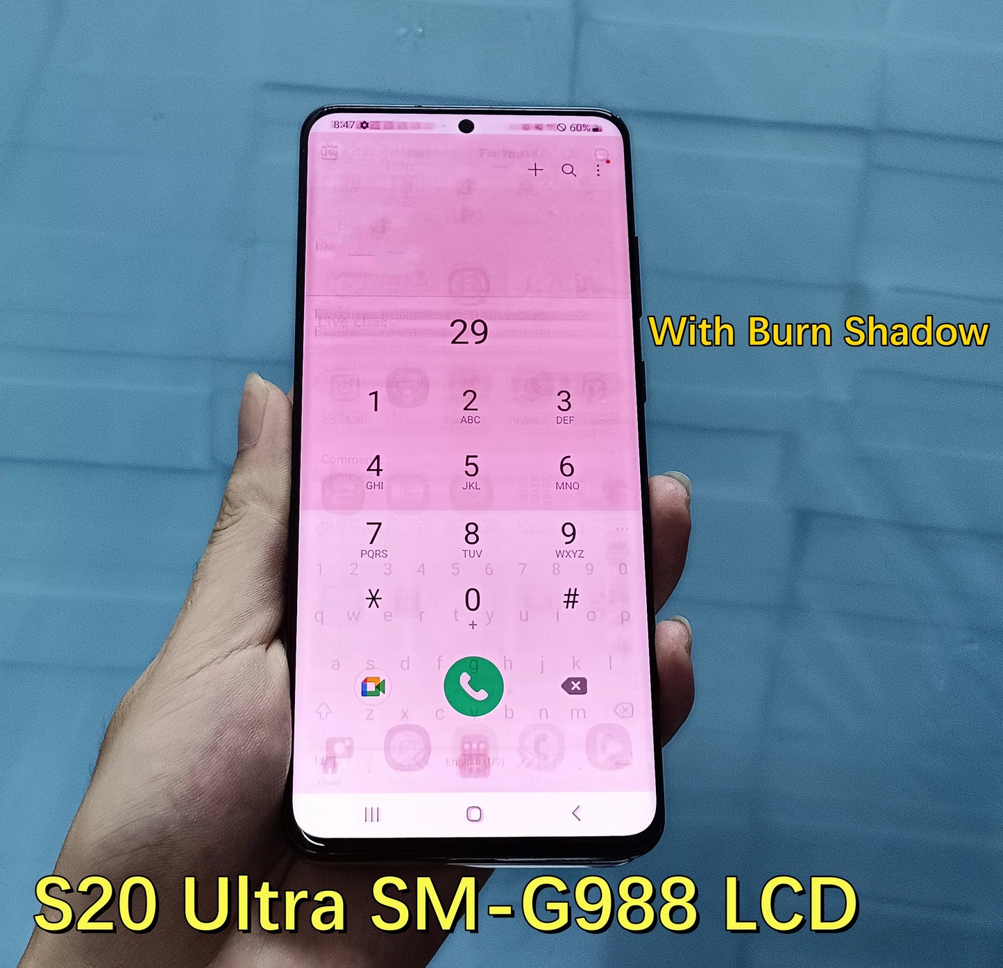 100% Work For Samsung Galaxy S20 Ultra G988 G988F LCD Display Touch Screen Digitizer Assembly For Samsung S20Ultra LCD With Line