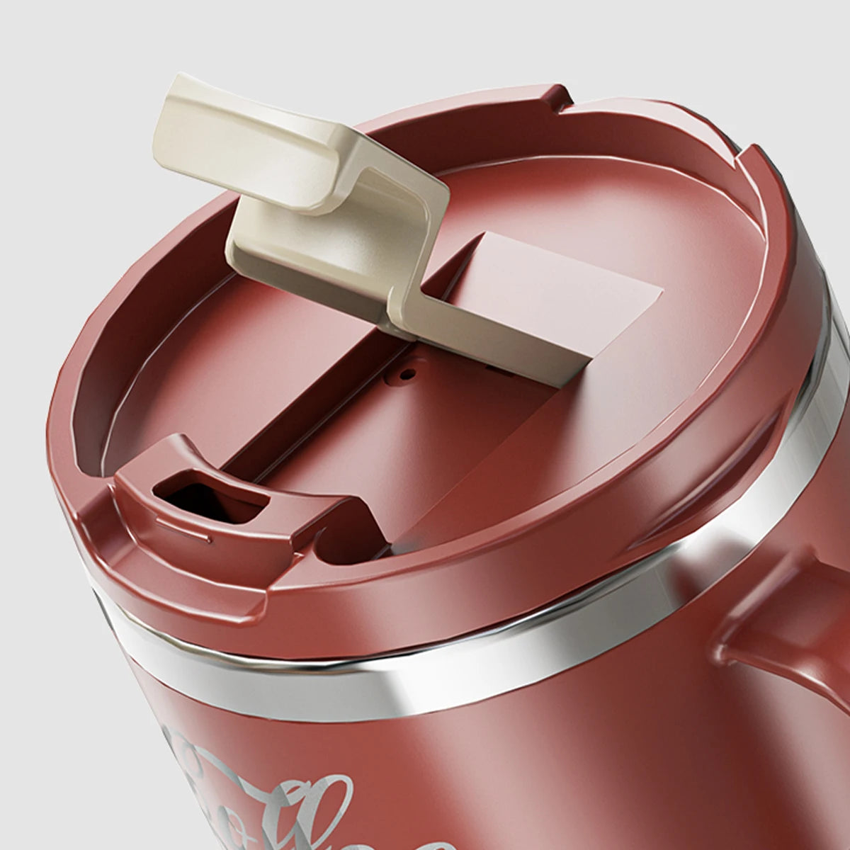 WORTHBUY 400/480ML 304 Stainless Steel Coffee Cup With Lid&Handle Double Layer Coffee Mug Drinkware Reusable Insulated Water Cup