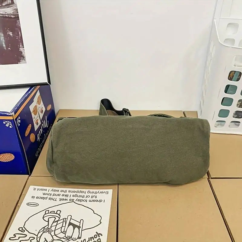 Women's Messenger Bag Vintage Handbag Canvas Teenager Shoulder Tote Bags Casual Handbag Crossbody Handbags